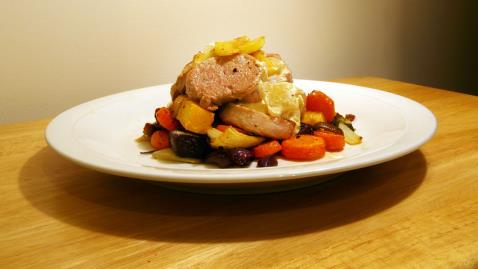 Pork Medallions with Veg